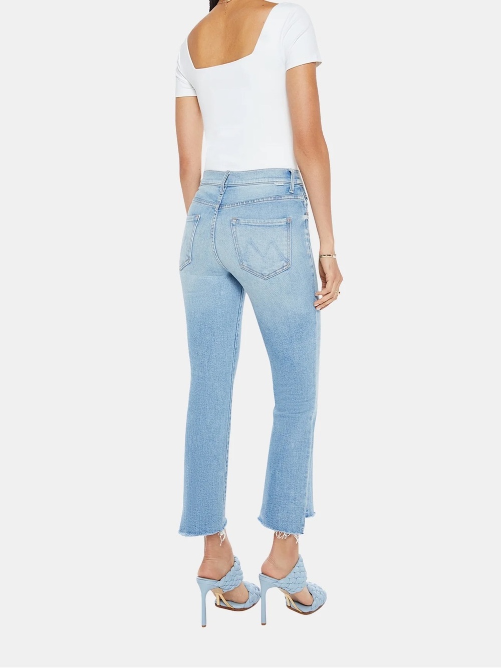 MOTHER THE INSIDER CROP STEP FRAY size 30